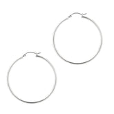 Sterling Silver 2x40mm Hoop Earring